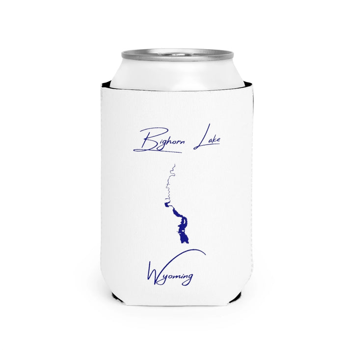 Wyoming  Bighorn  Lake  Can  Koozie  front  position  view  from  front-2  white.webp