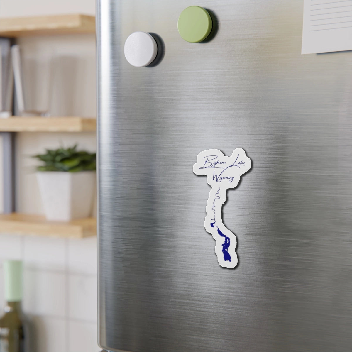 Wyoming  Bighorn  Lake  Die  Cut  Magnet  front  position  view  from  context-2  4  x  4.webp