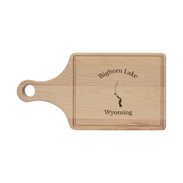Wyoming  Bighorn  Lake  Engraved  Cutting  Board  front  position  view  from  front  maple.webp