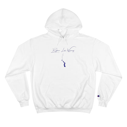 Wyoming  Bighorn  Lake  Hoodie  front  position  view  from  front  white.webp