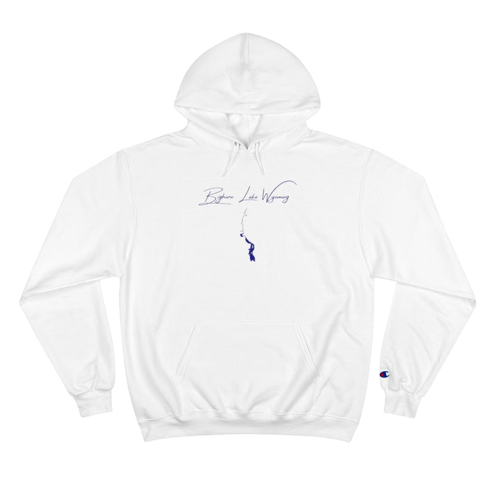 Wyoming  Bighorn  Lake  Hoodie  front  position  view  from  front  white.webp