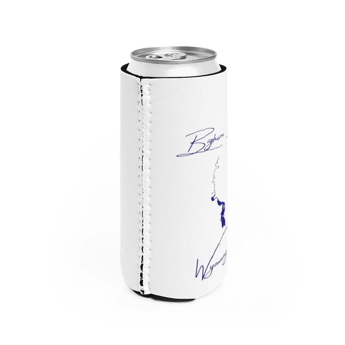 Wyoming  Bighorn  Lake  Slim  Can  Koozie  all  position  view  from  right  white.webp