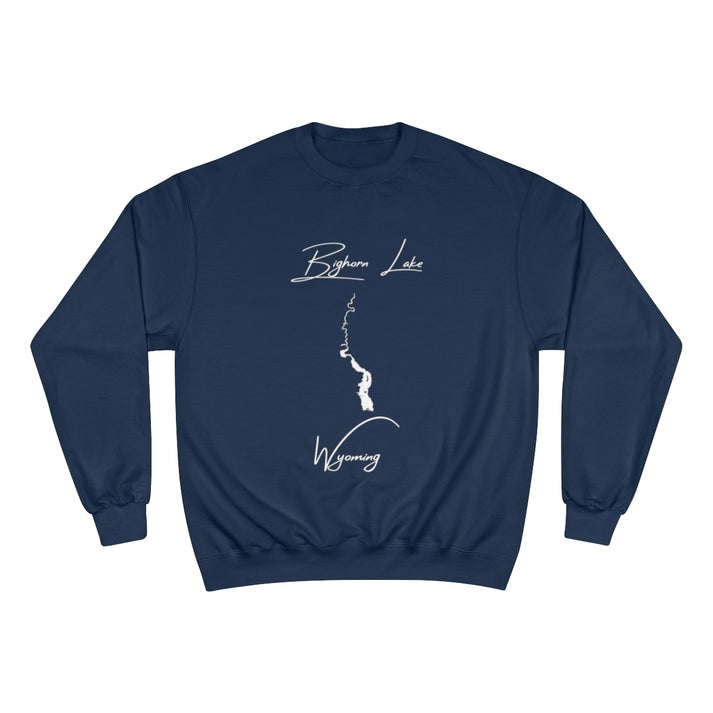 Wyoming  Bighorn  Lake  Sweatshirt  front  position  view  from  front  navy.webp