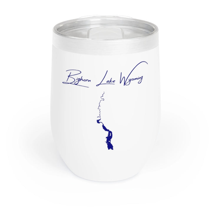 Wyoming  Bighorn  Lake  Wine  Tumbler  front  position  view  from  front  white.webp