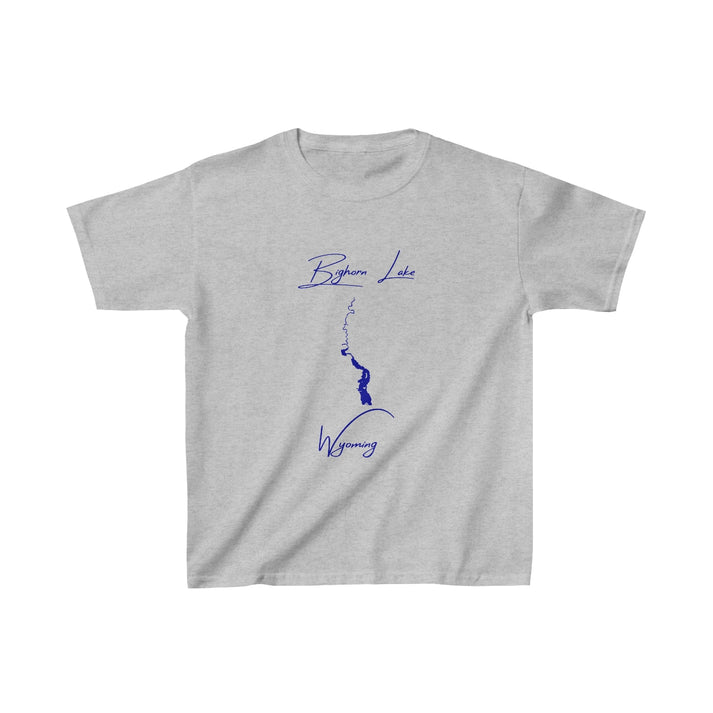 Wyoming  Bighorn  Lake  Youth  T-shirt  front  position  view  from  front  sport  grey.webp