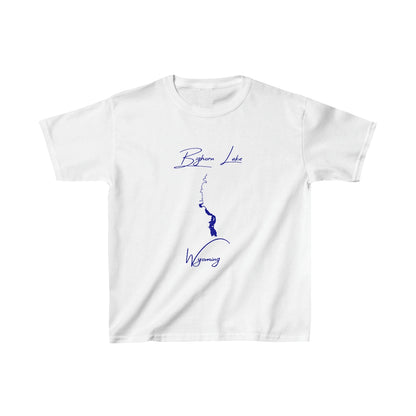 Wyoming  Bighorn  Lake  Youth  T-shirt  front  position  view  from  front  white.webp