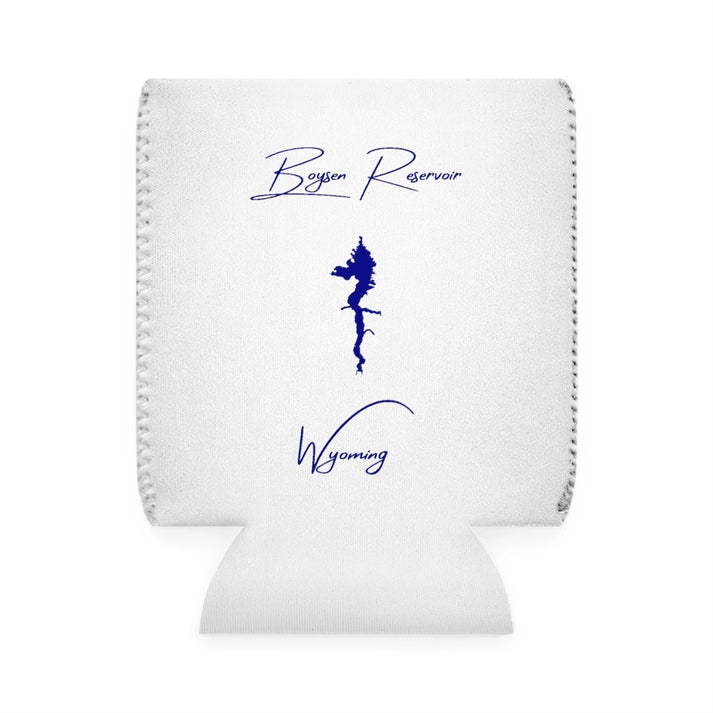 Wyoming  Boysen  Reservoir  Can  Koozie  front  position  view  from  front-1  white.webp