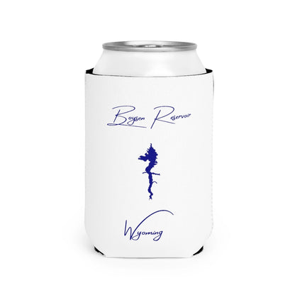 Wyoming  Boysen  Reservoir  Can  Koozie  front  position  view  from  front-2  white.webp