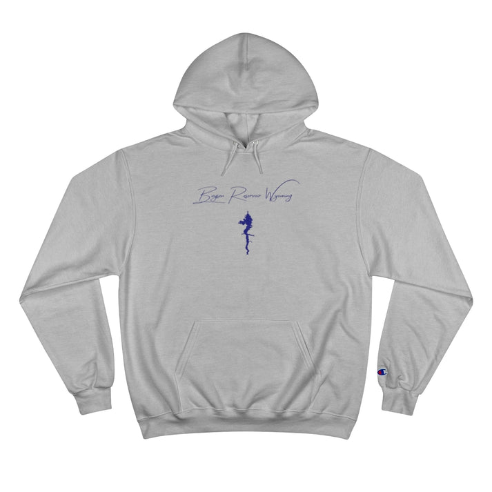Wyoming  Boysen  Reservoir  Hoodie  front  position  view  from  front  light  steel.webp