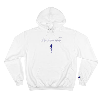 Wyoming  Boysen  Reservoir  Hoodie  front  position  view  from  front  white.webp