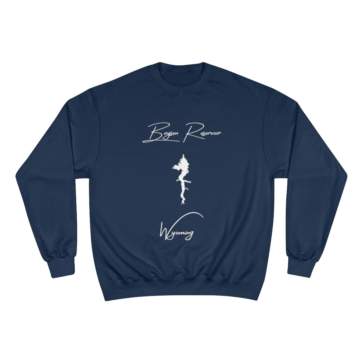 Wyoming  Boysen  Reservoir  Sweatshirt  front  position  view  from  front  navy.webp