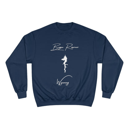 Wyoming  Boysen  Reservoir  Sweatshirt  front  position  view  from  front  navy.webp