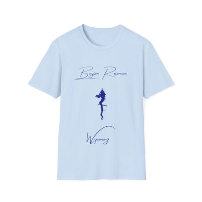 Wyoming  Boysen  Reservoir  T-shirt  front  position  view  from  front  light  blue.webp