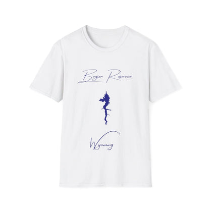 Wyoming  Boysen  Reservoir  T-shirt  front  position  view  from  front  white.webp