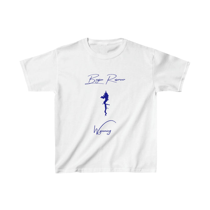 Wyoming  Boysen  Reservoir  Youth  T-shirt  front  position  view  from  front  white.webp