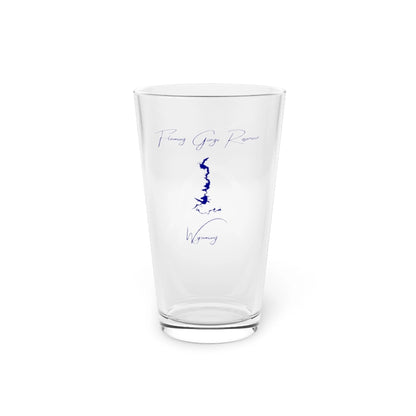 Wyoming  Flaming  Gorge  Reservoir  16oz  Pint  Glass  front  position  view  from  front  16oz.webp