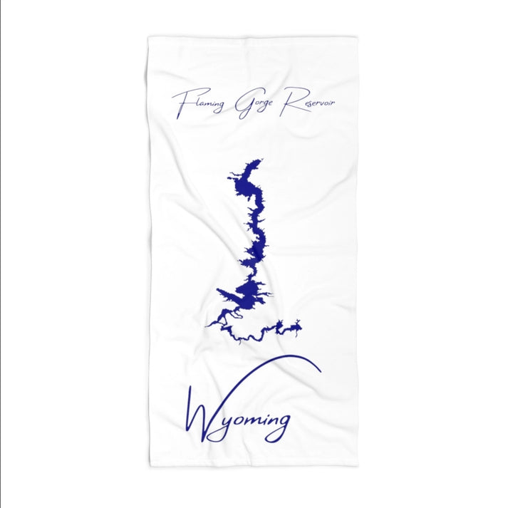 Wyoming  Flaming  Gorge  Reservoir  Beach  Towel  front  position  view  from  front  36  x  72.webp