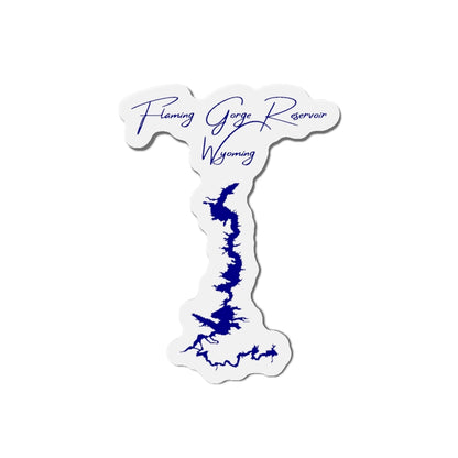 Wyoming  Flaming  Gorge  Reservoir  Die  Cut  Magnet  front  position  view  from  front  4  x  4.webp