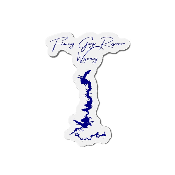 Wyoming  Flaming  Gorge  Reservoir  Die  Cut  Magnet  front  position  view  from  front  4  x  4.webp