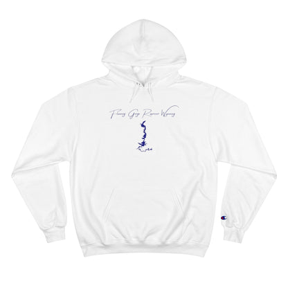 Wyoming  Flaming  Gorge  Reservoir  Hoodie  front  position  view  from  front  white.webp