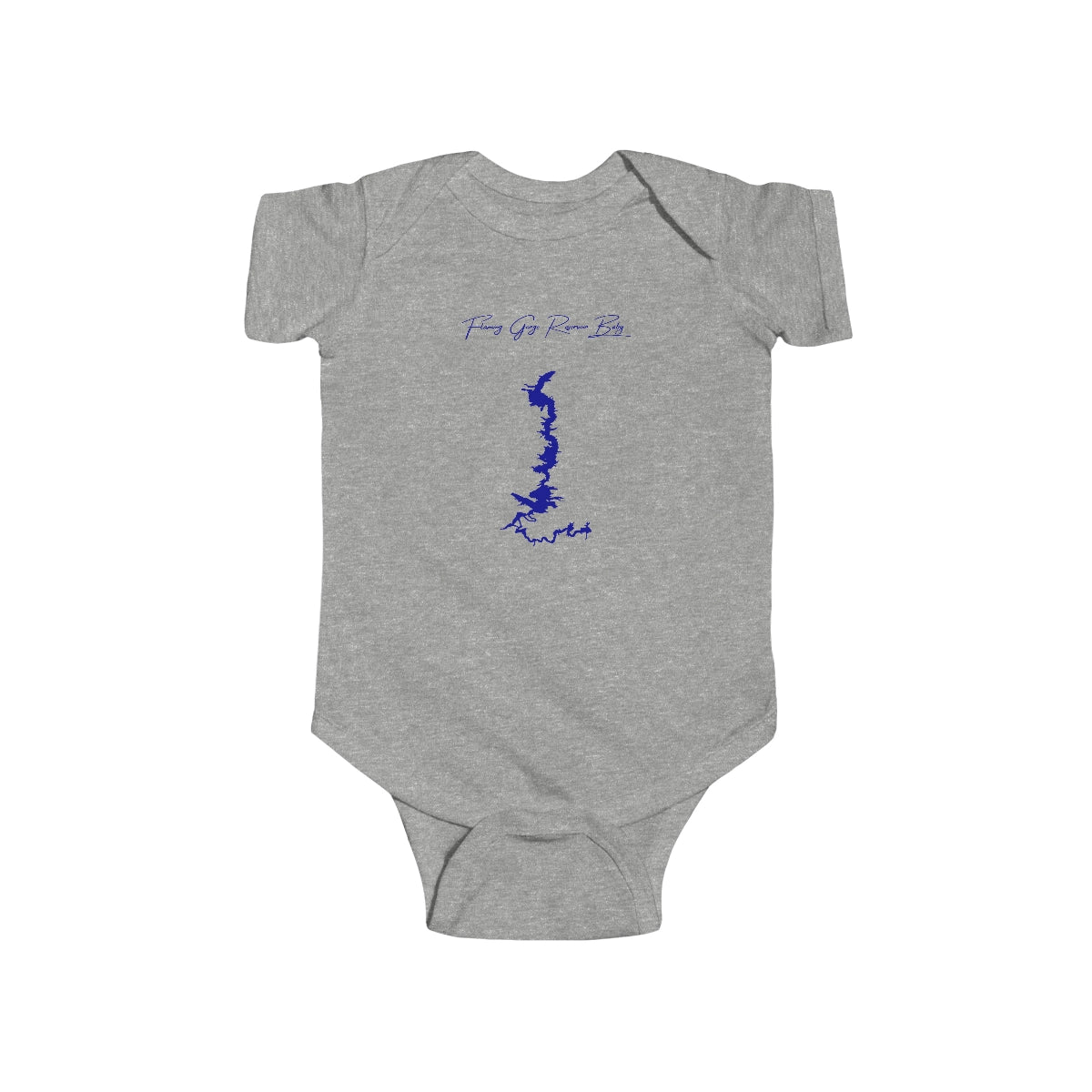 Wyoming  Flaming  Gorge  Reservoir  Onesie  front  position  view  from  front  heather.webp