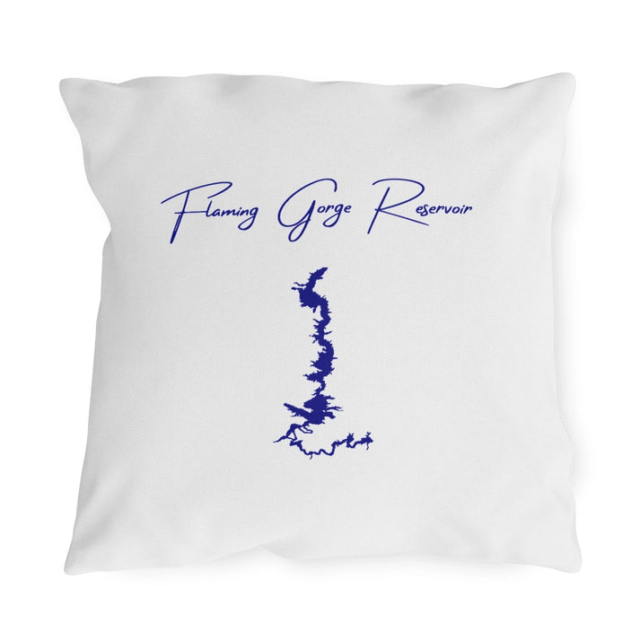Wyoming  Flaming  Gorge  Reservoir  Outdoor  Pillow  front  position  view  from  front  18  x  18.webp