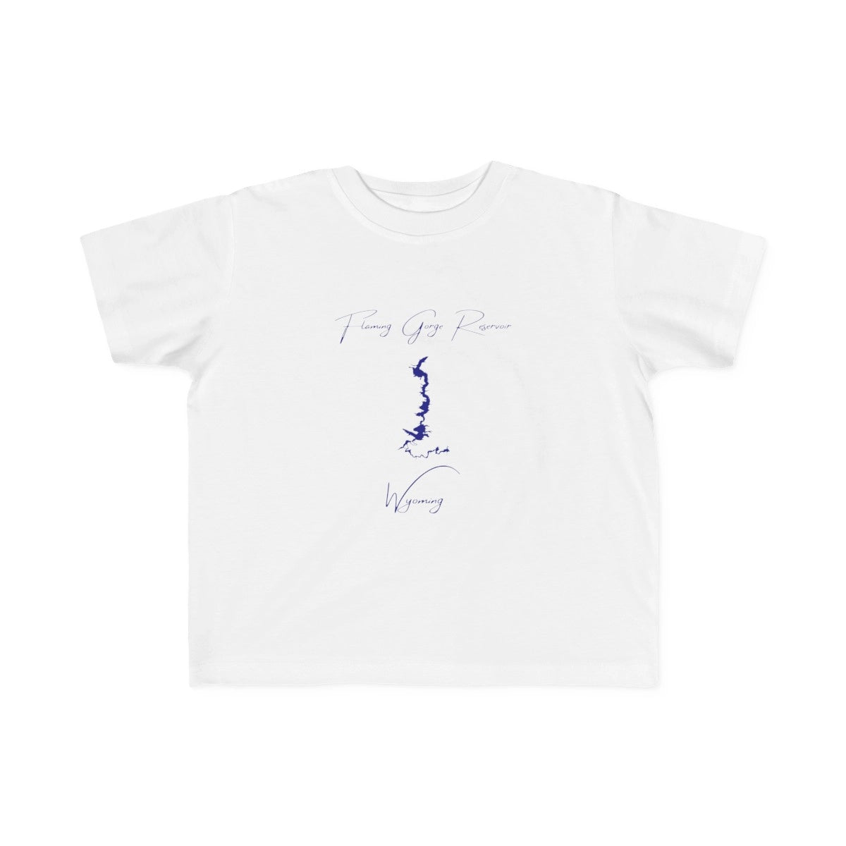 Wyoming  Flaming  Gorge  Reservoir  Toddler  T-shirt  front  position  view  from  front  white.webp