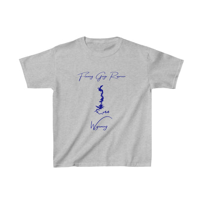Wyoming  Flaming  Gorge  Reservoir  Youth  T-shirt  front  position  view  from  front  sport  grey.webp