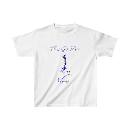 Wyoming  Flaming  Gorge  Reservoir  Youth  T-shirt  front  position  view  from  front  white.webp