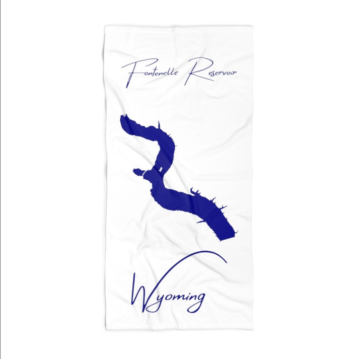 Wyoming  Fontenelle  Reservoir  Beach  Towel  front  position  view  from  front  36  x  72.webp