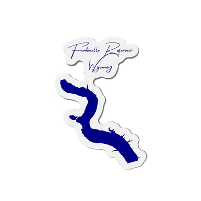 Wyoming  Fontenelle  Reservoir  Die  Cut  Magnet  front  position  view  from  front  4  x  4.webp