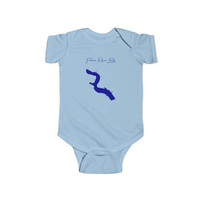 Wyoming  Fontenelle  Reservoir  Onesie  front  position  view  from  front  light  blue.webp