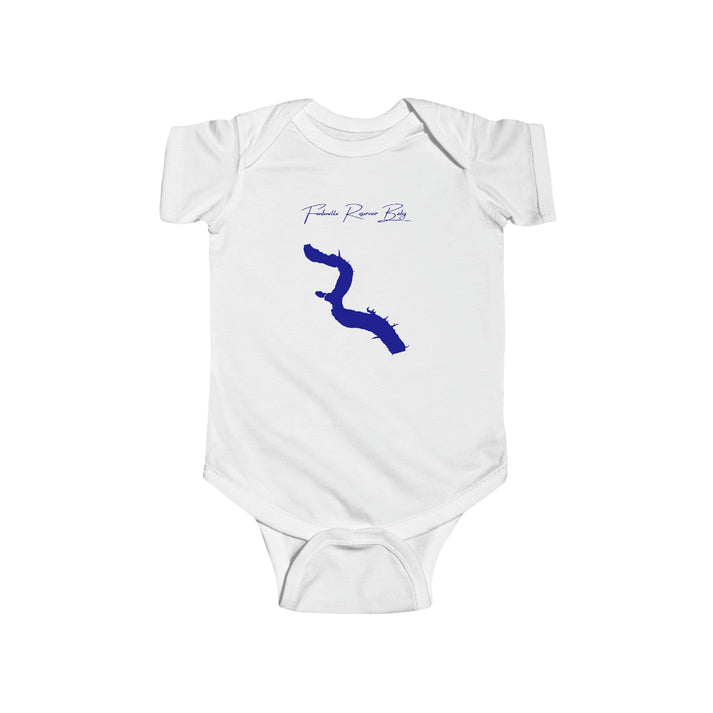 Wyoming  Fontenelle  Reservoir  Onesie  front  position  view  from  front  white.webp