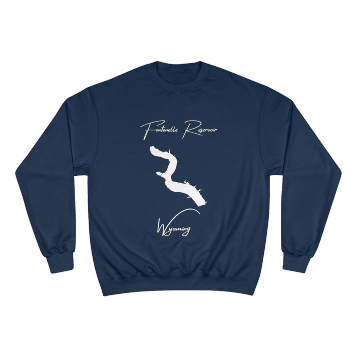 Wyoming  Fontenelle  Reservoir  Sweatshirt  front  position  view  from  front  navy.webp