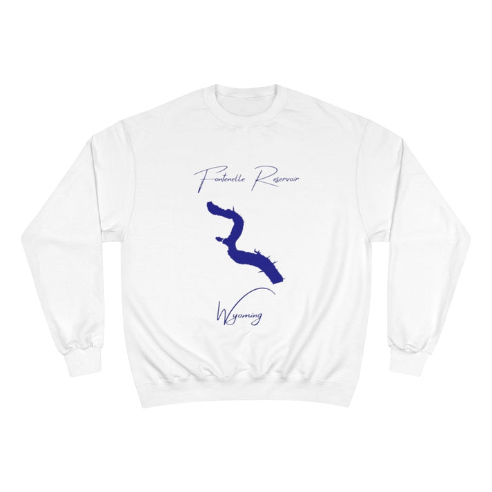 Wyoming  Fontenelle  Reservoir  Sweatshirt  front  position  view  from  front  white.webp