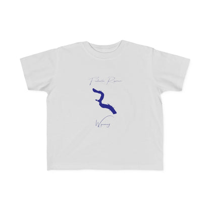 Wyoming  Fontenelle  Reservoir  Toddler  T-shirt  front  position  view  from  front  silver.webp