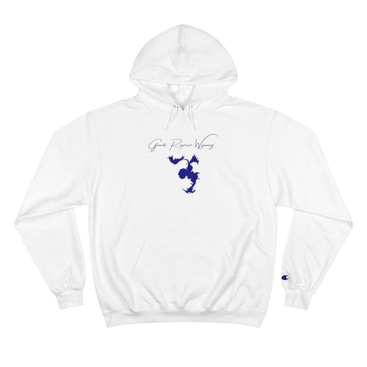Wyoming  Glendo  Reservoir  Hoodie  front  position  view  from  front  white.webp