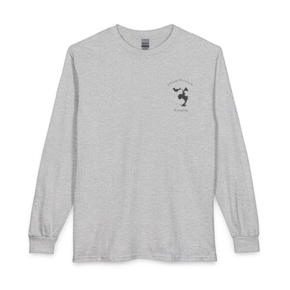 Wyoming  Glendo  Reservoir  Long  Sleeve  Fishing  T-shirt  front  position  view  from  front  sport  grey.webp
