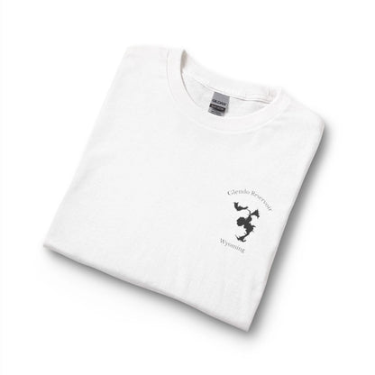 Wyoming  Glendo  Reservoir  Long  Sleeve  Fishing  T-shirt  other  position  view  from  folded  white.webp