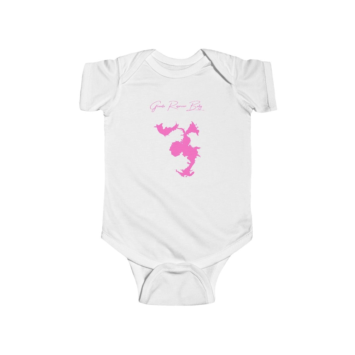 Wyoming  Glendo  Reservoir  Onesie  front  position  view  from  front  white.webp
