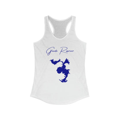 Wyoming  Glendo  Reservoir  Racerback-Tank  front  position  view  from  front  solid  white.webp