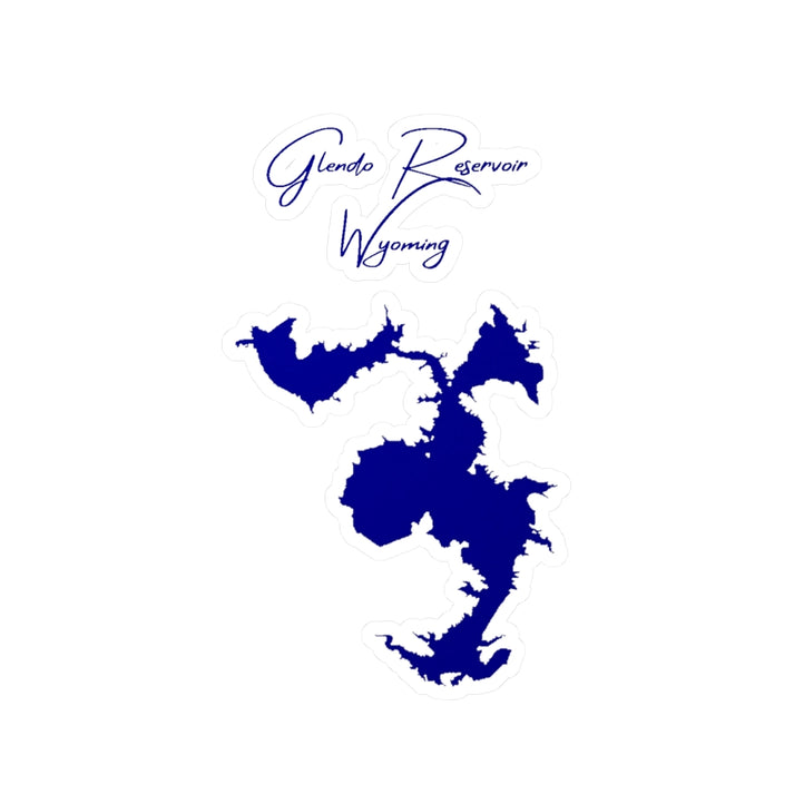 Wyoming  Glendo  Reservoir  Vinyl  Decal  other  position  view  from  front  4  x  6.webp