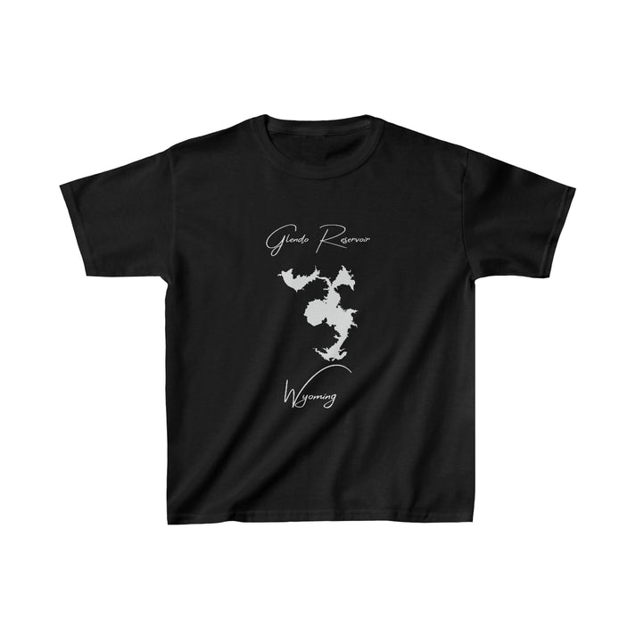 Wyoming  Glendo  Reservoir  Youth  T-shirt  front  position  view  from  front  black.webp
