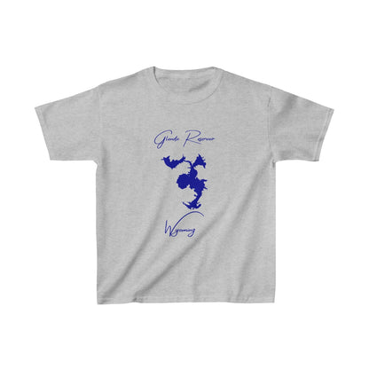 Wyoming  Glendo  Reservoir  Youth  T-shirt  front  position  view  from  front  sport  grey.webp