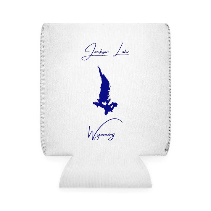Wyoming  Jackson  Lake  Can  Koozie  front  position  view  from  front-1  white.webp