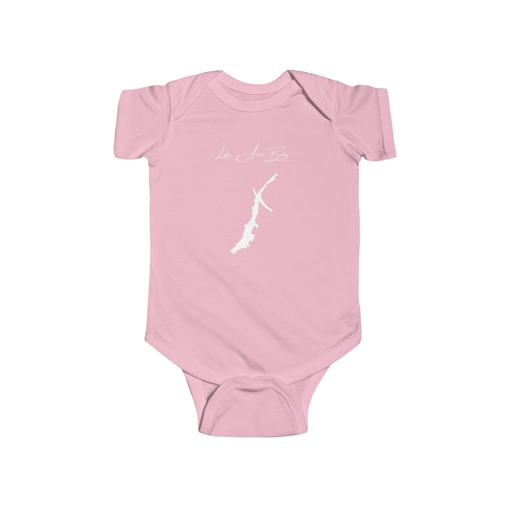 Wyoming  Lake  Alice  Onesie  front  position  view  from  front  pink.webp