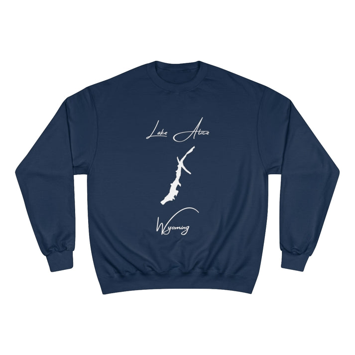 Wyoming  Lake  Alice  Sweatshirt  front  position  view  from  front  navy.webp