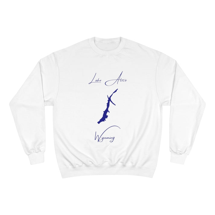 Wyoming  Lake  Alice  Sweatshirt  front  position  view  from  front  white.webp