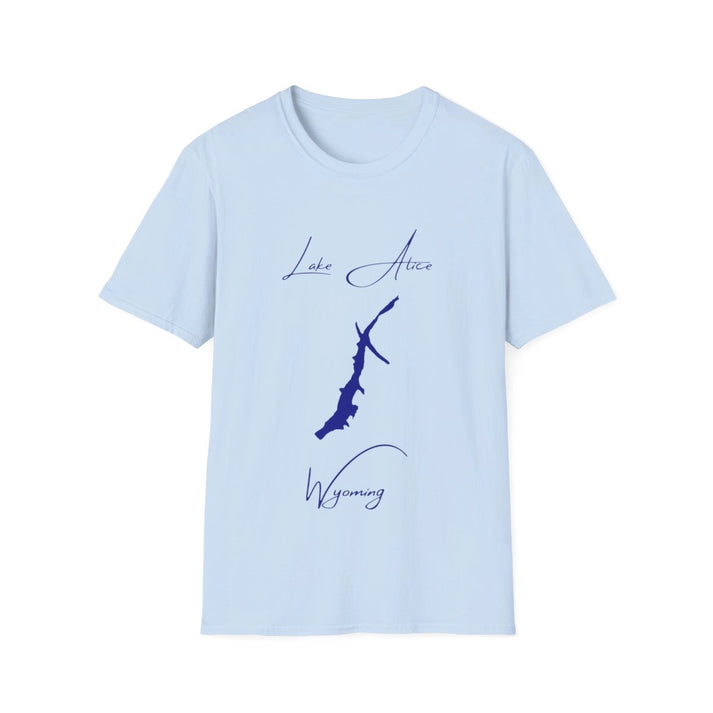 Wyoming  Lake  Alice  T-shirt  front  position  view  from  front  light  blue.webp