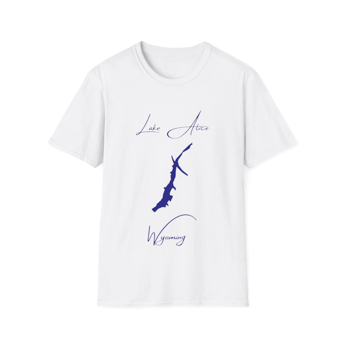 Wyoming  Lake  Alice  T-shirt  front  position  view  from  front  white.webp